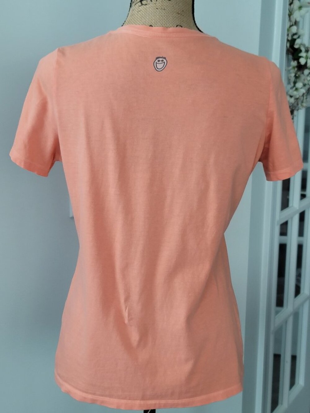 Life is Good Peach colored Owl Crew neck T-shirt Small - Picture 3 of 10
